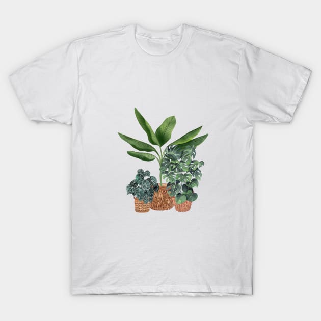 House Plants Illustration 11 T-Shirt by gusstvaraonica